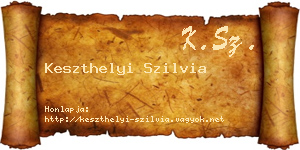 Keszthelyi Szilvia névjegykártya